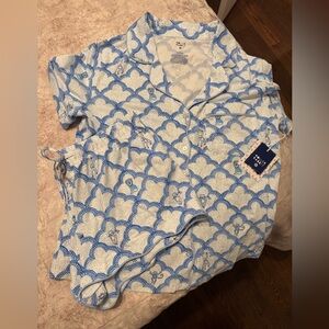 Roller Rabbit x Target Women's Geo Trellis Short Sleeves and Shorts Pajama Set